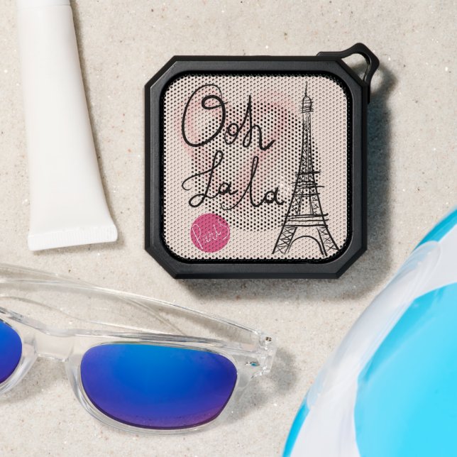 Hand Drawn Eiffel Tower 2 Bluetooth Speaker (Insitu(Beach))