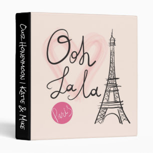 Hand Drawn Eiffel Tower Binder