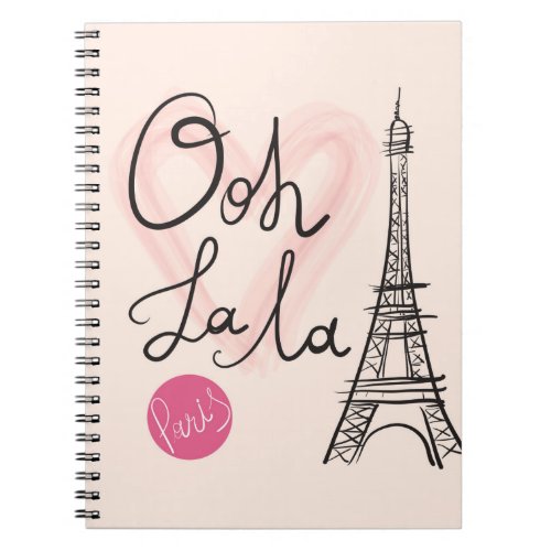 Hand Drawn Eiffel Tower Notebook