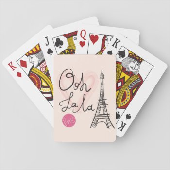 Hand Drawn Eiffel Tower Playing Cards by adventurebeginsnow at Zazzle