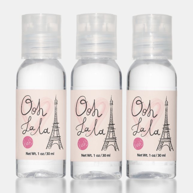 Hand Drawn Eiffel Tower Sanitizer (Set)