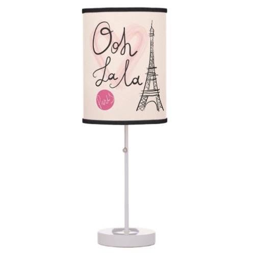 Hand Drawn Eiffel Tower Table Lamp