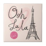 Hand Drawn Eiffel Tower Tile at Zazzle