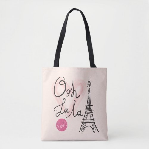 Hand Drawn Eiffel Tower Tote Bag