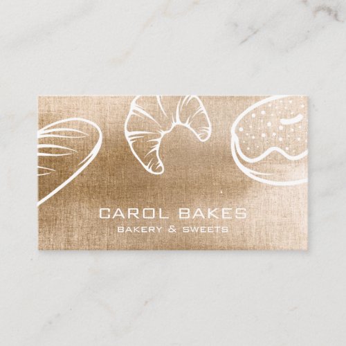 Hand Drawn Elegant Bakery Business Card