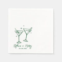 Hand Drawn Elegant Modern Cocktail Wedding