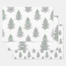 Hand Drawn Evergreen Tree Pattern