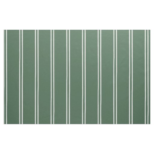 Hand Drawn Farmhouse Stripes | Deep Forest Green Fabric