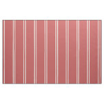 Hand Drawn Farmhouse Stripes | Faded Rust Red Fabric
