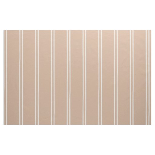 Hand Drawn Farmhouse Stripes | Ticking Terracotta Fabric
