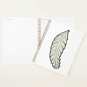 Hand Drawn Feather Minimalist Nature Planner