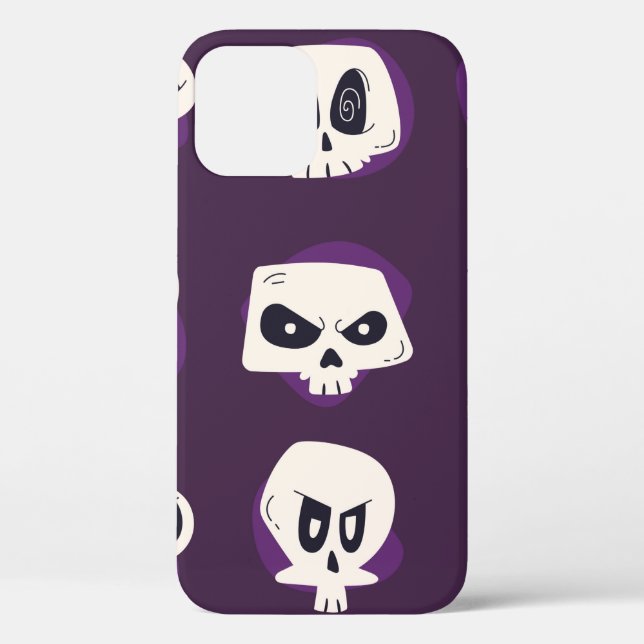 Hand drawn flat dia de muertos skulls collection s Case-Mate iPhone case (Back)