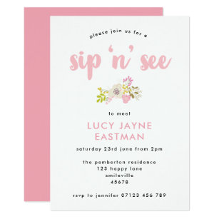 sip and see invitations zazzle