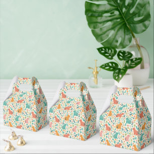 Hand Drawn Floral Capybara Favor Boxes