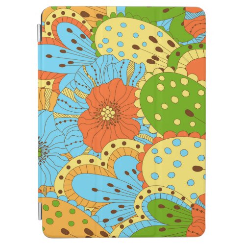 Hand Drawn Floral Colorful Seamless iPad Air Cover