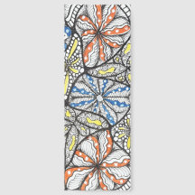 Hand-Drawn Floral Doodle Bookmark Thoreau Quote