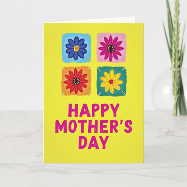 Hand Drawn Floral Mom Card (Front)