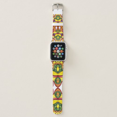 Hand Drawn Floral Ornamental Elegance Apple Watch Band