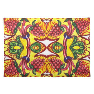 Hand Drawn: Floral Ornamental Elegance. Cloth Placemat