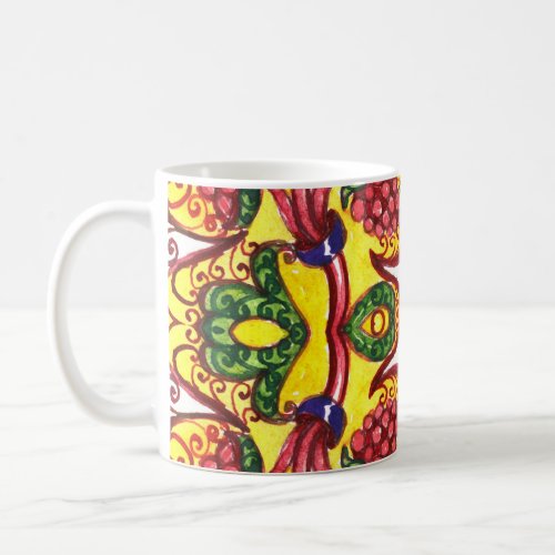 Hand Drawn Floral Ornamental Elegance Coffee Mug