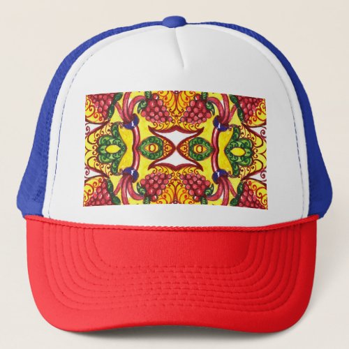 Hand Drawn Floral Ornamental Elegance Trucker Hat