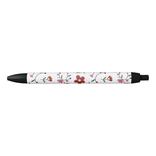 Hand-Drawn Floral Pattern Pen (Front)