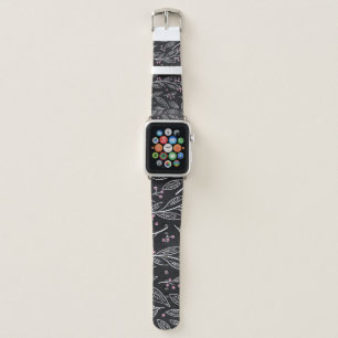 Hand Drawn Floral: Seamless Design Apple Watch Band