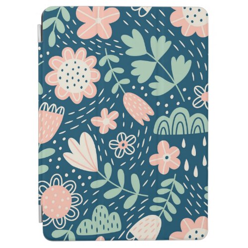 Hand drawn floral stilish fabric Seamles pattern  iPad Air Cover