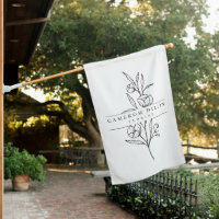 Hand Drawn Florist Flower Shop Business Sign