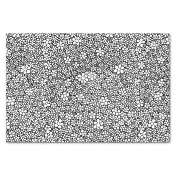 Hand Drawn Flower Pattern Tissue Paper by LouiseBDesigns at Zazzle