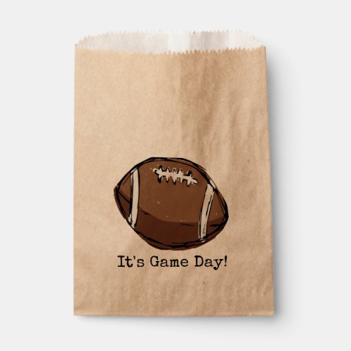 Hand drawn Football Game Day Treat Bag