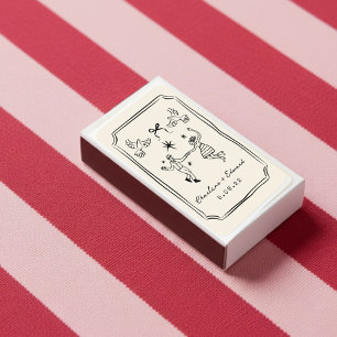Hand Drawn Funky Handwritting Matchboxes