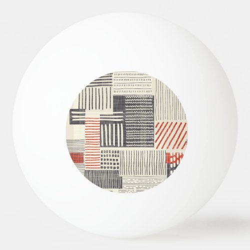 Hand_drawn geometric stripes seamless pattern ping pong ball
