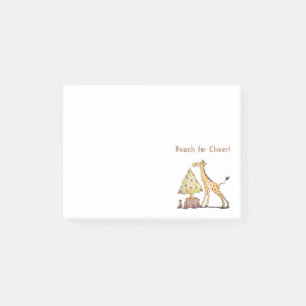 Hand-Drawn Giraffe Christmas Tree Art Post-it Notes
