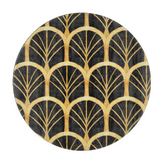 Hand Drawn Gold Imitation Watercolor Cutting Board