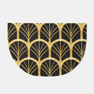 Hand Drawn Gold Imitation Watercolor Doormat