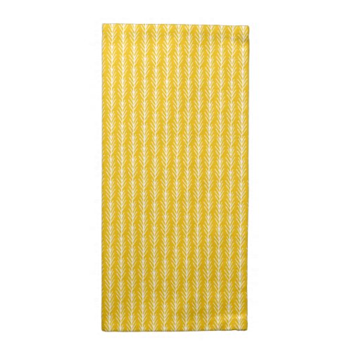 Hand Drawn Gold Wheat Pattern Cloth Napkin