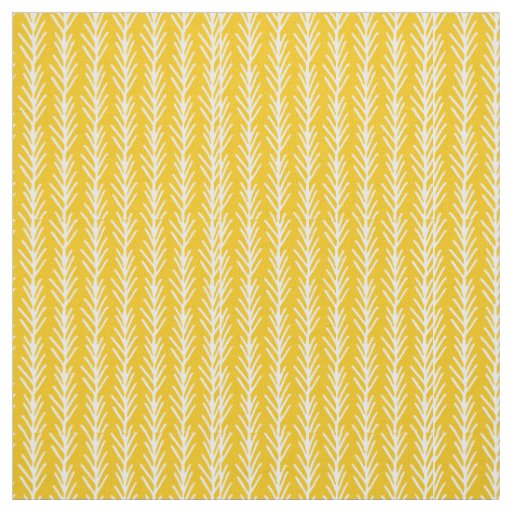 Hand Drawn Gold Wheat Pattern Fabric