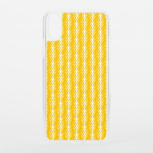 Hand Drawn Gold Wheat Pattern iPhone XS Case