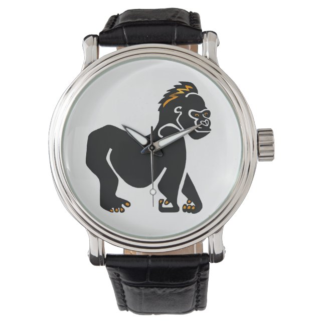 Hand drawn - GORILLA - Primate - Ape - Wildlife - Watch (Front)