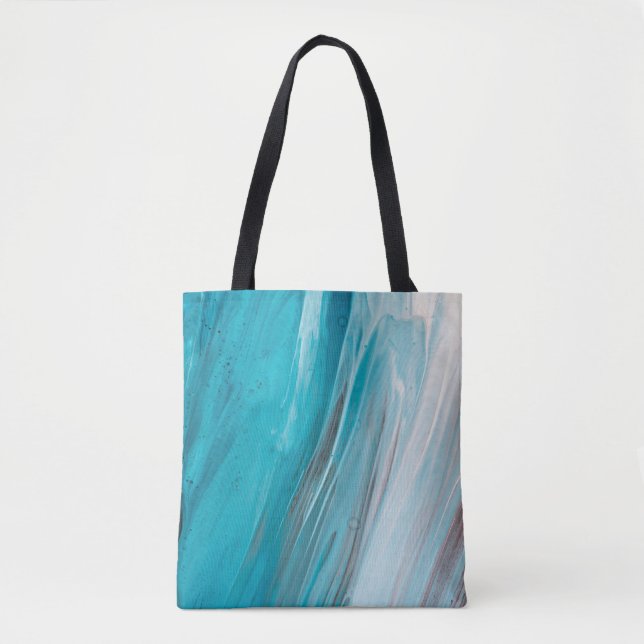 Hand drawn gouache painting. Abstract art backgrou Tote Bag (Front)
