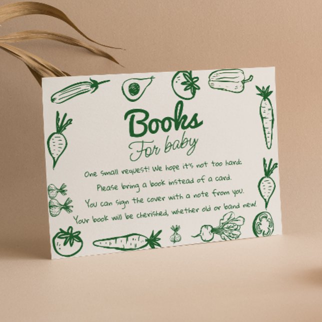 Hand Drawn Green Locally Grown Book Request Enclosure Card (Creator Uploaded)