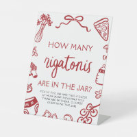 Hand Drawn Guess How Many Rigatonis Baby Shower
