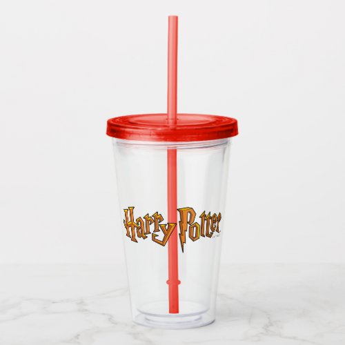 Hand Drawn Harry Potter Logo Acrylic Tumbler