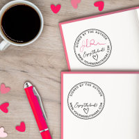 Hand-Drawn Heart Enjoy Book Signed By Author