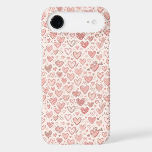 Hand-Drawn Heart Pattern iPhone 17 Air Case
