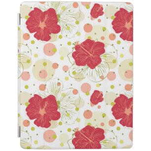 Hand Drawn Hibiscus Pattern iPad Smart Cover