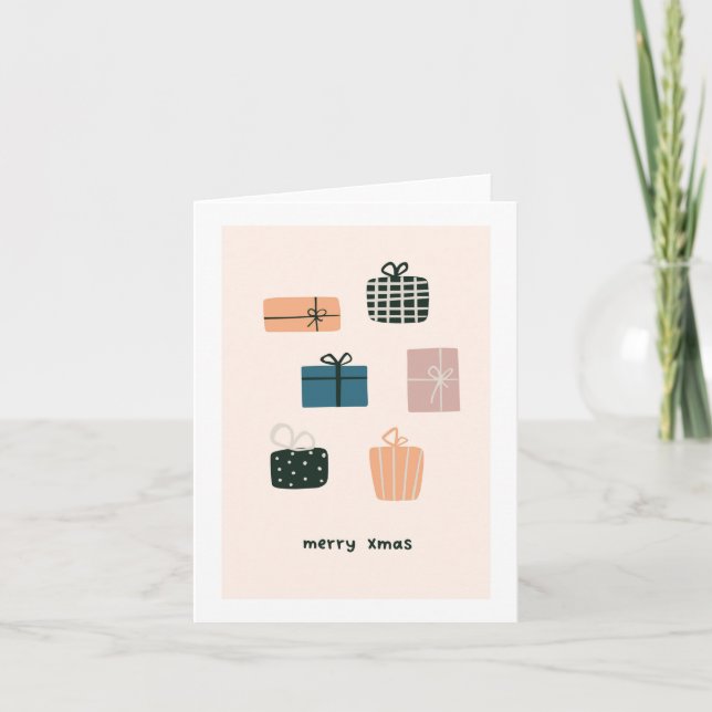 Hand Drawn Holiday Greeting Card (Front)