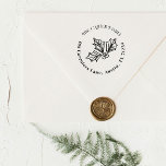 Hand Drawn Holly Berry Illustration Return Address Self-inking Stamp<br><div class="desc">The perfect finishing touch to your mailing,  this return address self-inking stamp features a playfully hand-drawn holly berry branch with elegant typography wound around it.</div>