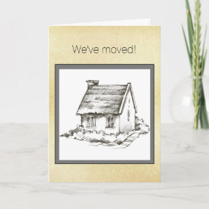Hand Drawn House Moving Announcement